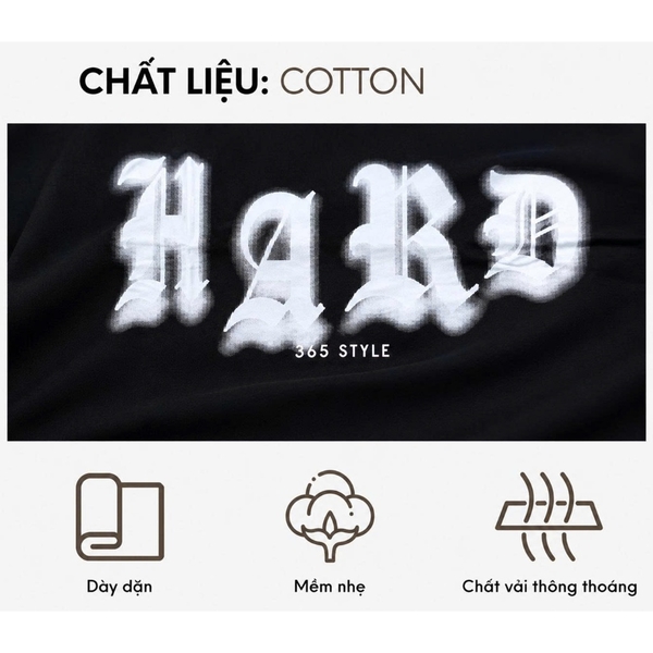 Áo Thun Nam HARD Chất Cotton, Thiết Kế Năng Động S001 - 365 STYLE