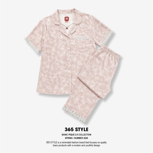 Bộ lụa nữ pyjama S003 365STYLE SWSE26S003