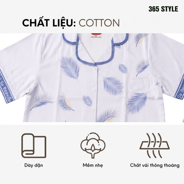 Bộ lụa nữ poly S002BL 365Style SWSE26S002BL
