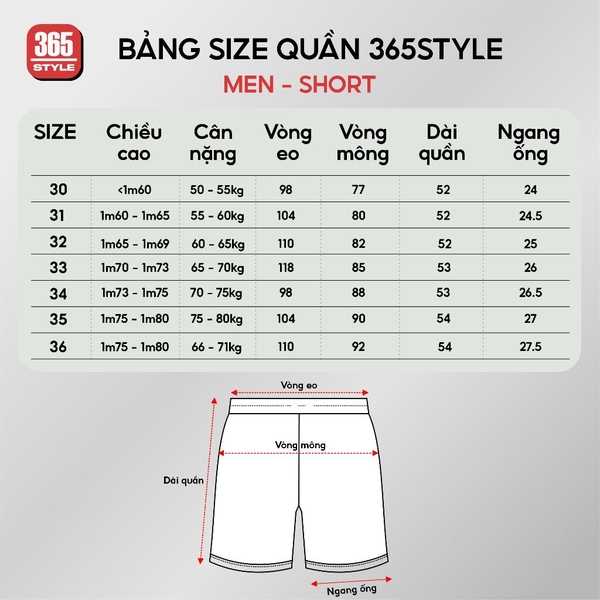 Quần Short Kaki Cao Cấp Season 2 Multi Color By 365STYLE - SMST26S001