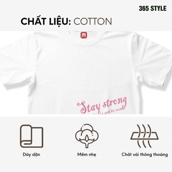 Áo thun nữ cotton S002BK 365Style SWTS26S002BK