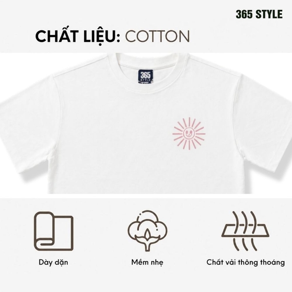 Áo thun nữ cotton S001WH 365Style SWTS26S001