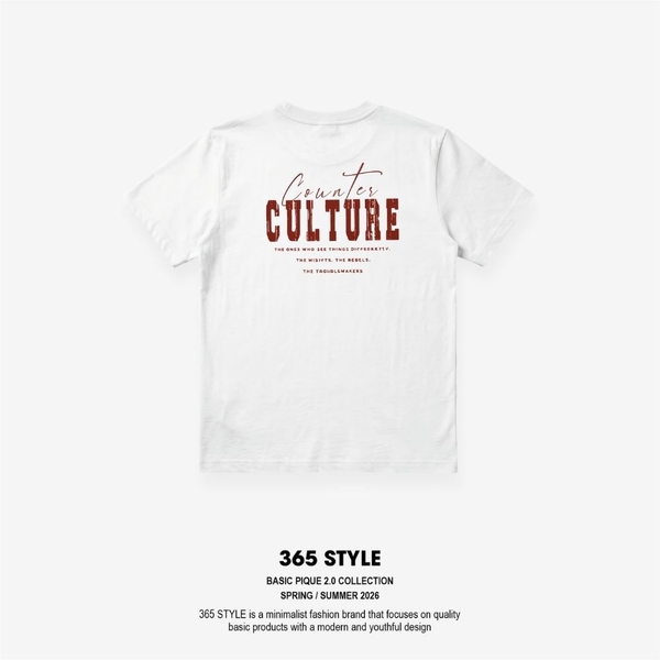 Áo thun nam cotton S002 365Style SMTS26S002