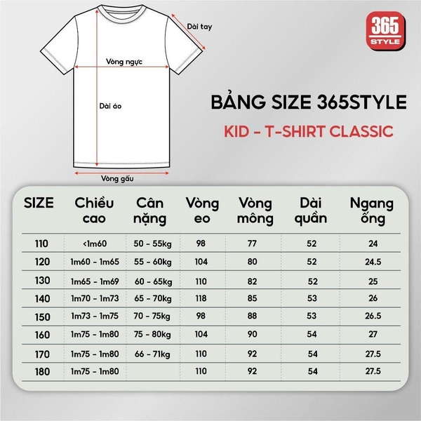 Áo thun bé gái cotton S003PK 365Style SKTS26S003PK