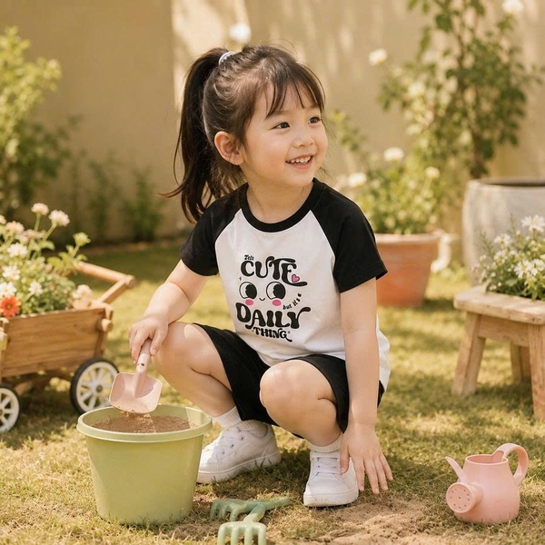 Bộ thun bé gái QNNT S002 365STYLE - SGSE26S002