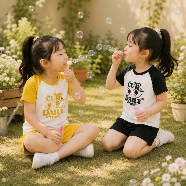 Bộ thun bé gái QNNT S002 365STYLE - SGSE26S002
