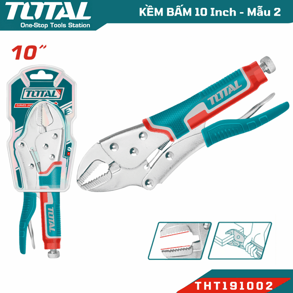 Kềm bấm chết, Kềm bấm khóa, Kềm bấm hàm thẳng, Kềm bấm xích Total