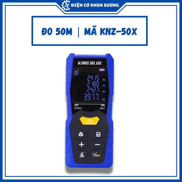 Thước đo khoảng cách laser Kingblue, đo 50m, 80m, 100m, thước đo khoảng cách lazer - Hàng chính hãng