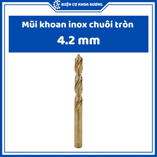 Mũi khoan Inox, khoan sắt chuôi tròn Kingblue, 5% Cobalt M35, KBY2 - hàng chính hãng