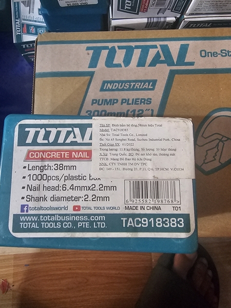 Đinh bấm bê tông Total