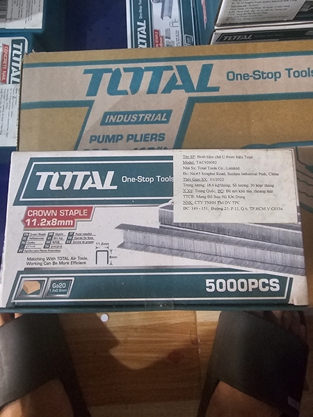 Đinh bấm chữ U Total