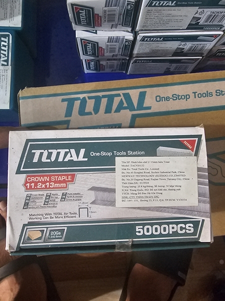 Đinh bấm chữ U Total