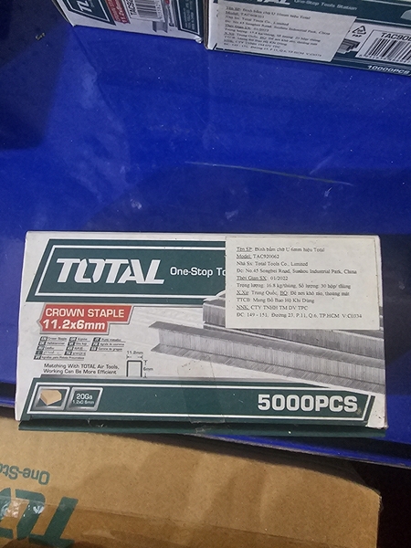 Đinh bấm chữ U Total