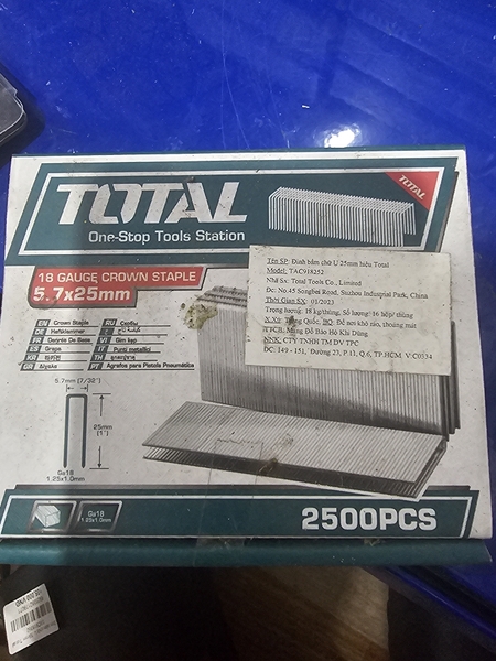 Đinh bấm chữ U Total