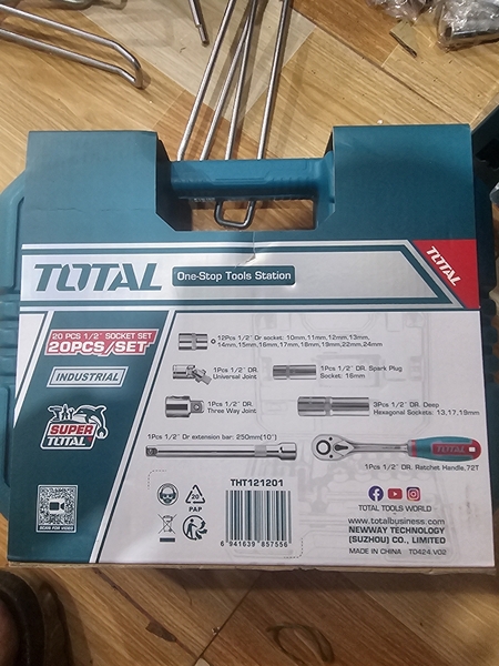 Bộ 20 đầu tuýp 1/2