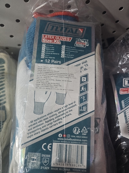 Găng tay cao su XL Total (12đ/Bịch) TSP13103