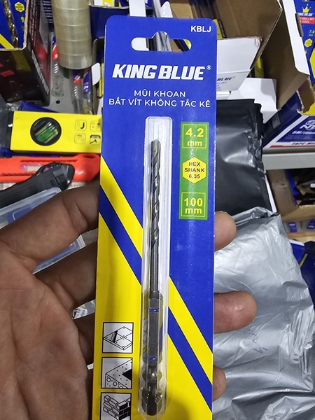 Mũi khoan tường, mũi khoan gạch men không tắc kê vẫn có thể bắn vít Kingblue KBLJ - Chính hãng