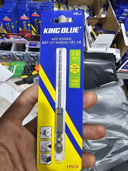 Mũi khoan tường, mũi khoan gạch men không tắc kê vẫn có thể bắn vít Kingblue KBLJ - Chính hãng