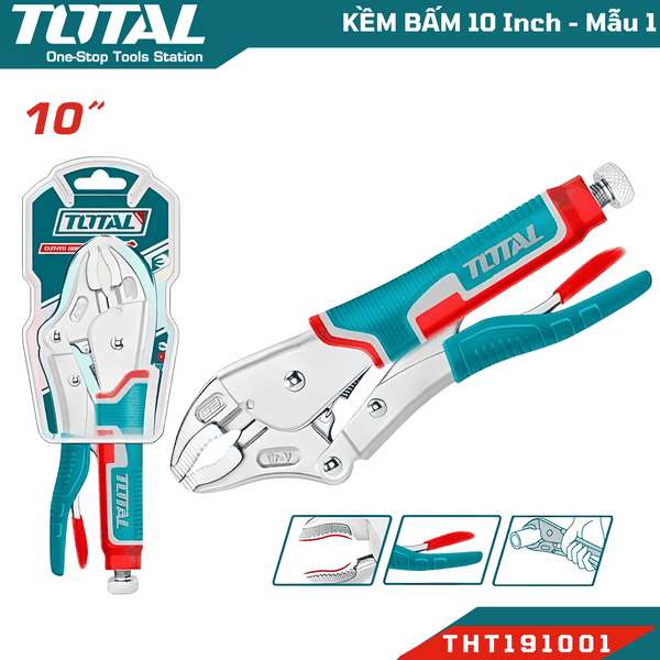 Kềm bấm chết, Kềm bấm khóa, Kềm bấm hàm thẳng, Kềm bấm xích Total