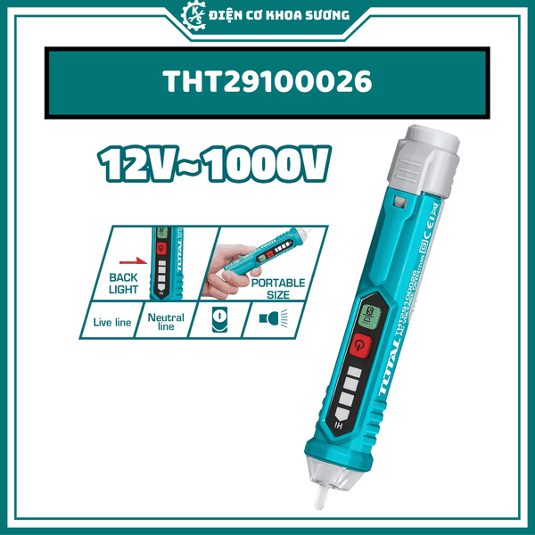 Bộ 3 dụng cụ kiểm tra điện TOTAL TMT43028