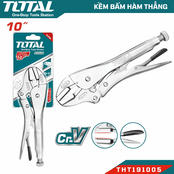 Kềm bấm chết, Kềm bấm khóa, Kềm bấm hàm thẳng, Kềm bấm xích Total