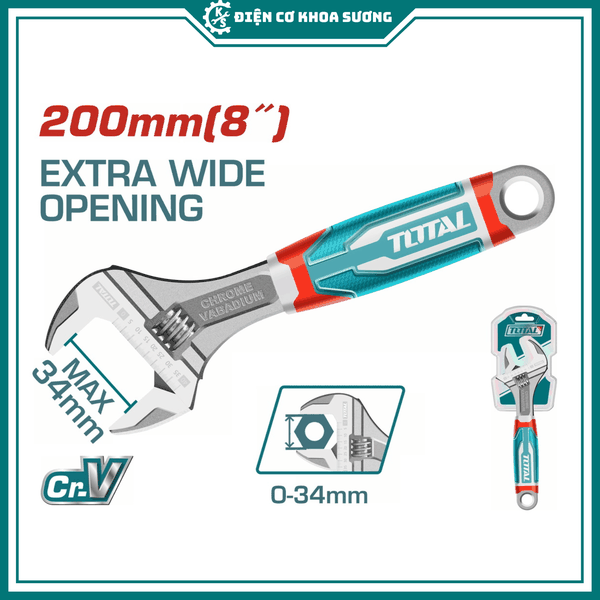 Mỏ lết cán nhựa xịn Total