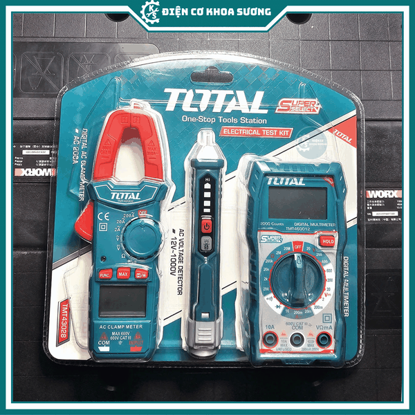 Bộ 3 dụng cụ kiểm tra điện TOTAL TMT43028