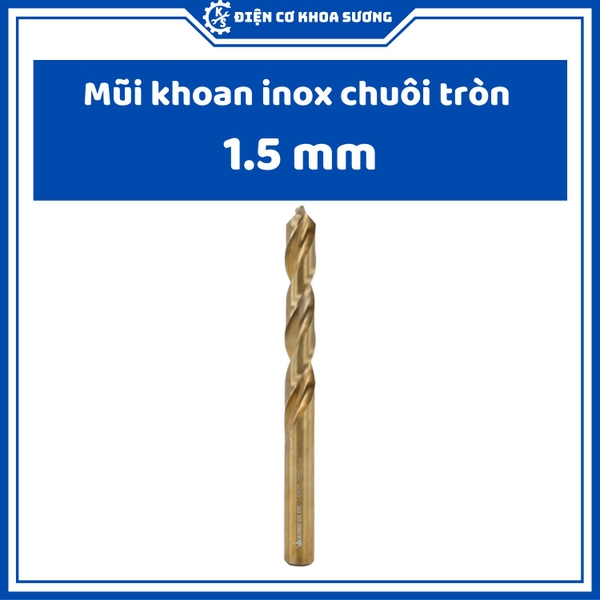 Mũi khoan Inox, khoan sắt chuôi tròn Kingblue, 5% Cobalt M35, KBY2 - hàng chính hãng