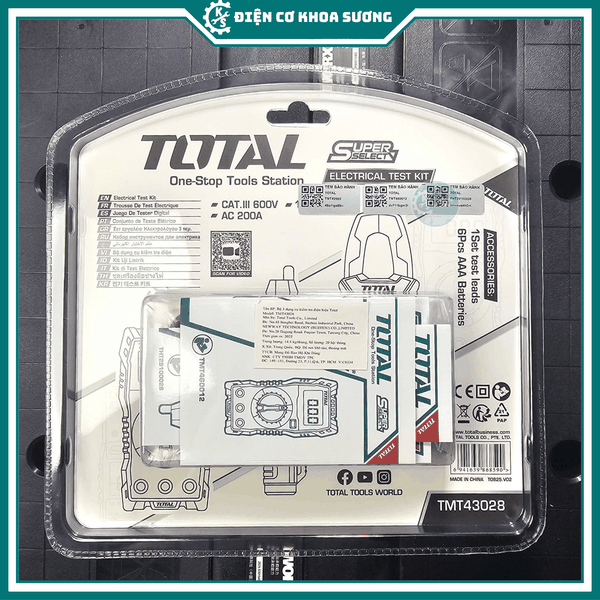 Bộ 3 dụng cụ kiểm tra điện TOTAL TMT43028
