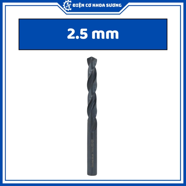 Mũi khoan sắt Kingblue chuôi tròn thép M2 Kingblue KBY1 - Hàng chính hãng