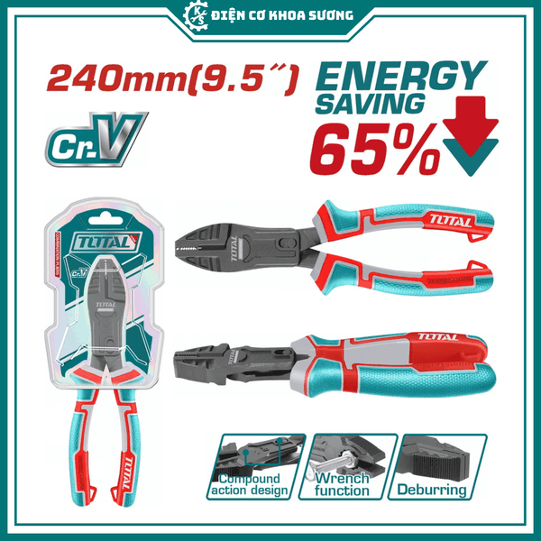 Kìm trợ lực 65%, kìm nhọn trợ lực, kìm cắt trợ lực, kìm càng của trợ lực Total