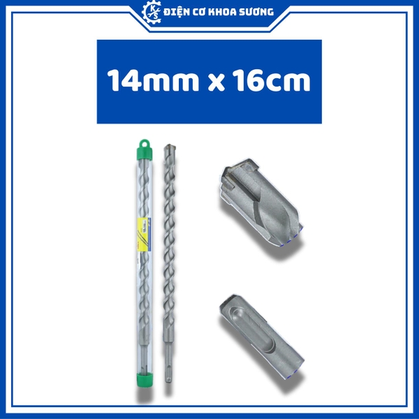 Mũi khoan bê tông 4 cạnh chuôi gài Kingblue KBL4 - Hàng chính hãng
