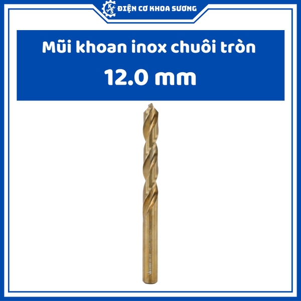 Mũi khoan Inox, khoan sắt chuôi tròn Kingblue, 5% Cobalt M35, KBY2 - hàng chính hãng