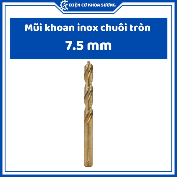 Mũi khoan Inox, khoan sắt chuôi tròn Kingblue, 5% Cobalt M35, KBY2 - hàng chính hãng