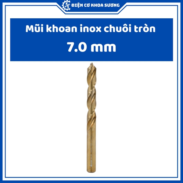 Mũi khoan Inox, khoan sắt chuôi tròn Kingblue, 5% Cobalt M35, KBY2 - hàng chính hãng