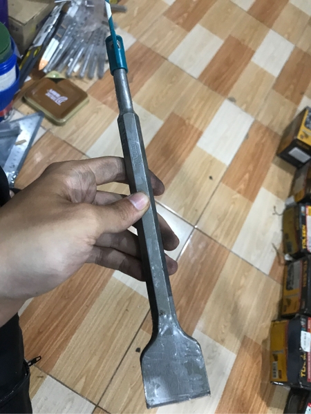 Mũi đục nhọn 14*250mm, Mũi đục dẹp 14*250*40mm Total TAC1511141, TAC15121411, TAC15121412 - Hàng chính hãng