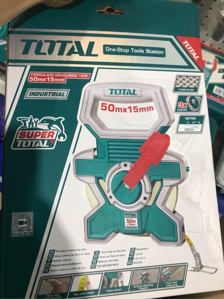 Thước dây sợi thủy tinh 50mx15mm Total TMTF18506