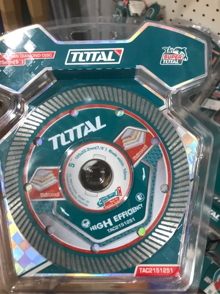 Đĩa cắt gạch siêu mỏng 125mm (kèm tán) Total TAC2151251