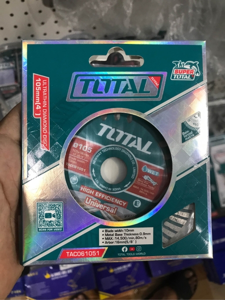 Đĩa cắt gạch siêu mỏng 105mm Total TAC061051