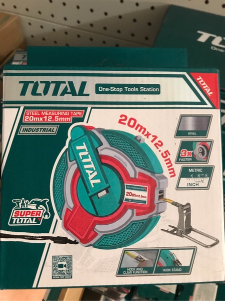 Thước kéo thép nền vàng Total