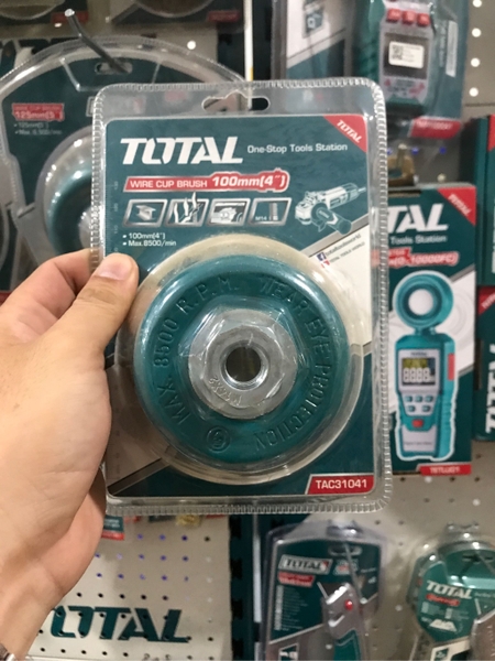 Chén cước thẳng, Chén cước thép xoắn TOTAL