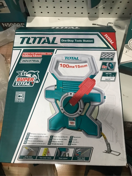Thước dây sợi thủy tinh 50mx15mm Total TMTF18506