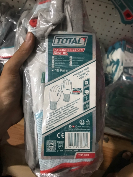 Găng tay phủ PU size XL Total TSPUG01