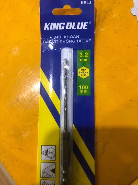 Mũi khoan tường, mũi khoan gạch men không tắc kê vẫn có thể bắn vít Kingblue KBLJ - Chính hãng