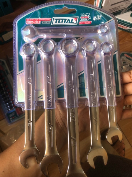 Bộ 6 cờ lê vòng miệng Total THT102266