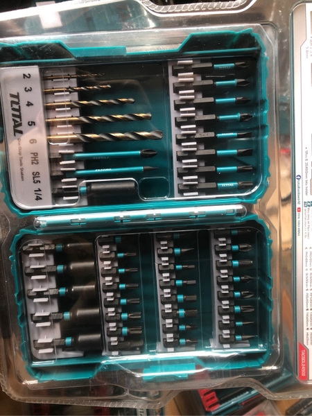 Bộ 45 mũi siết vít Total TACSDL24502