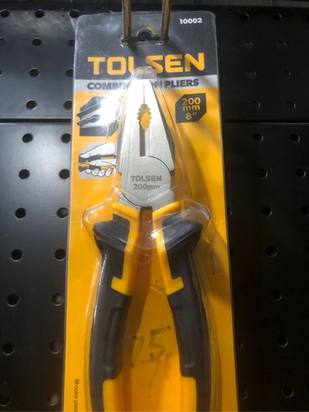 Kìm răng kìm điện đa năng mũi vuông 6inch/160mm TOLSEN 10000, 10001, 10002 - Hàng chính hãng
