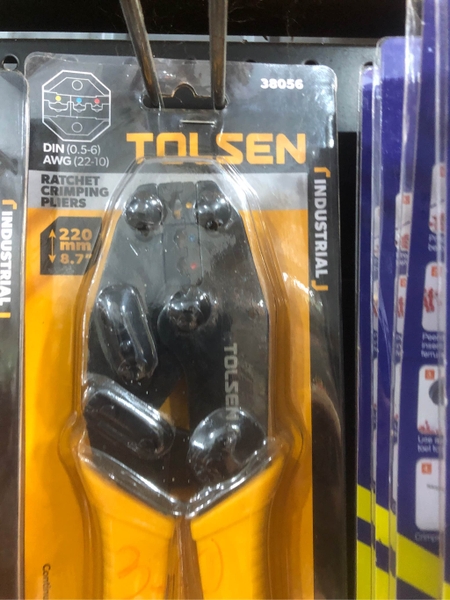 Kìm bấm cos cao cấp 220mm Tolsen 38056 - Hàng chính hãng