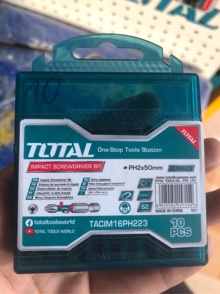 Mũi bắt vít PH2x50mm (có nam châm hít) Total TACIM16PH223
