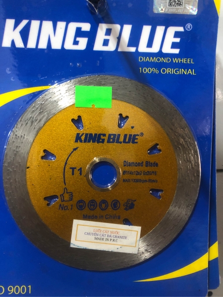 Lưỡi cắt đá Grannite, cắt bê tông 114mm, 125mm, 150mm, 180mm Kingblue, cắt khô, cắt nước T1